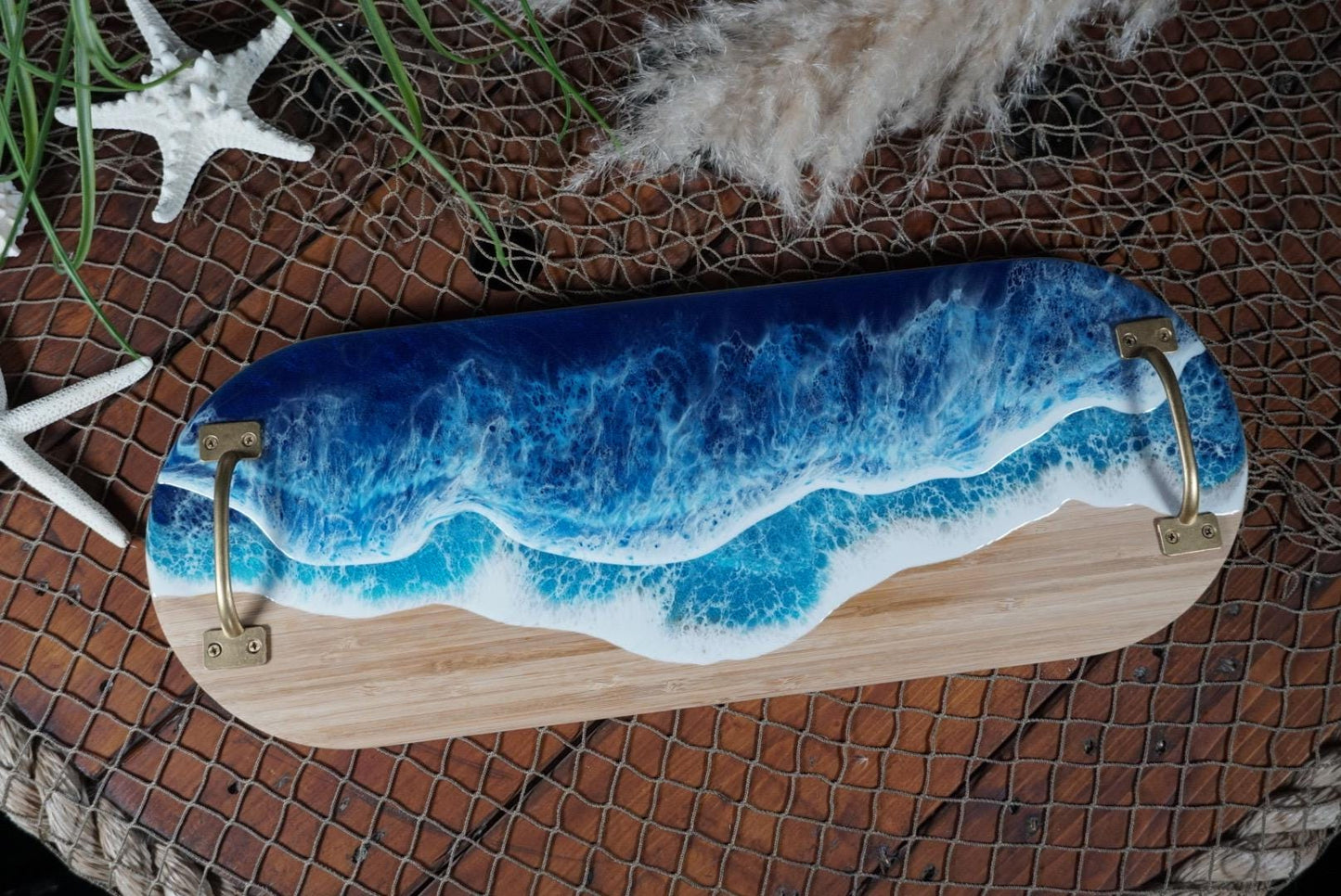 Ocean Waves Charcuterie Board | Serving Tray