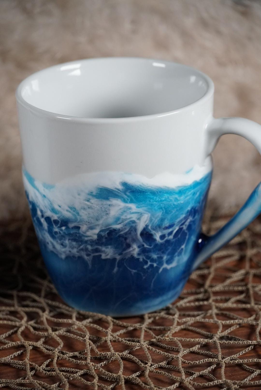 Ocean Waves Coffee Cup | Coastal Decor