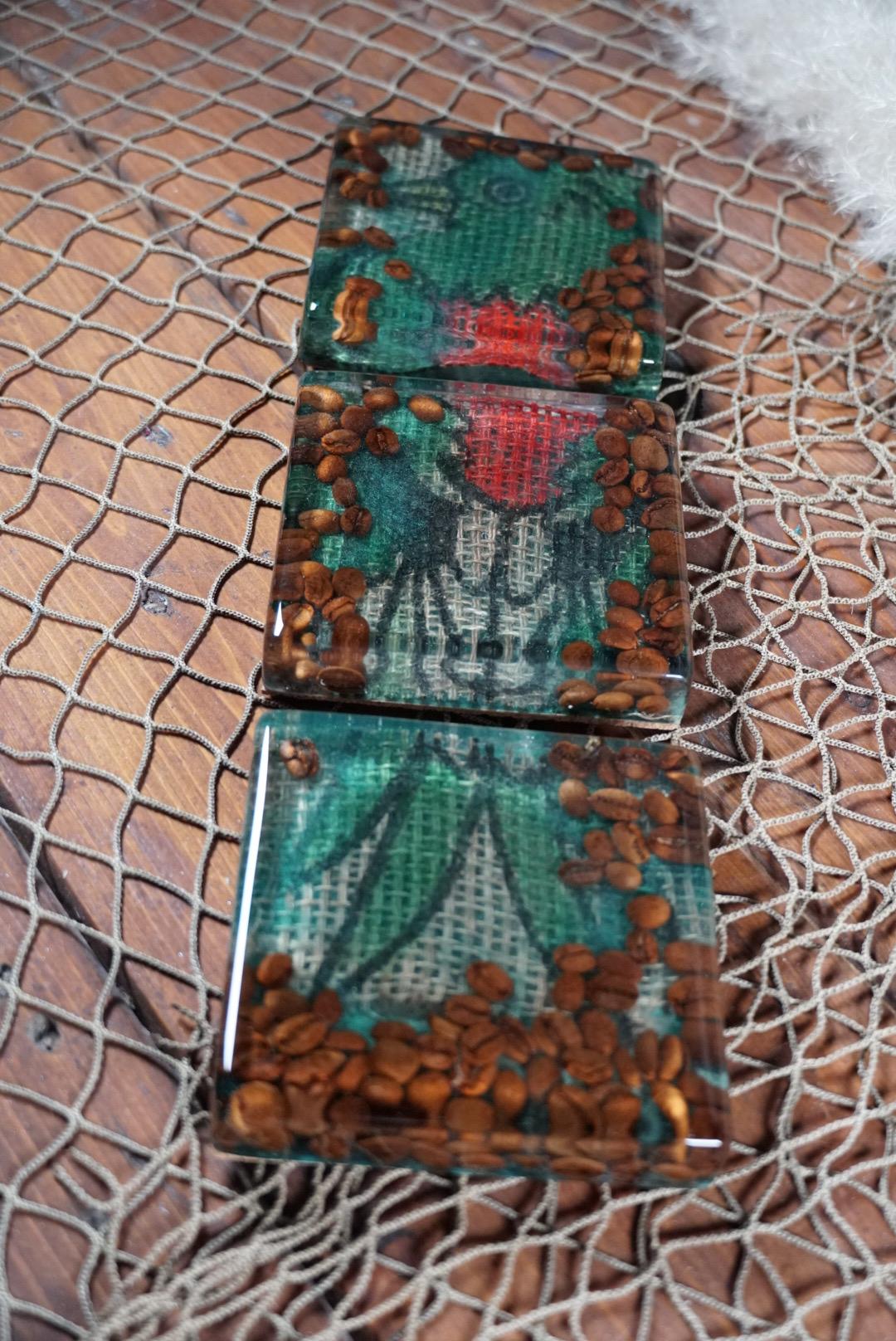 Coffee Bean Coasters