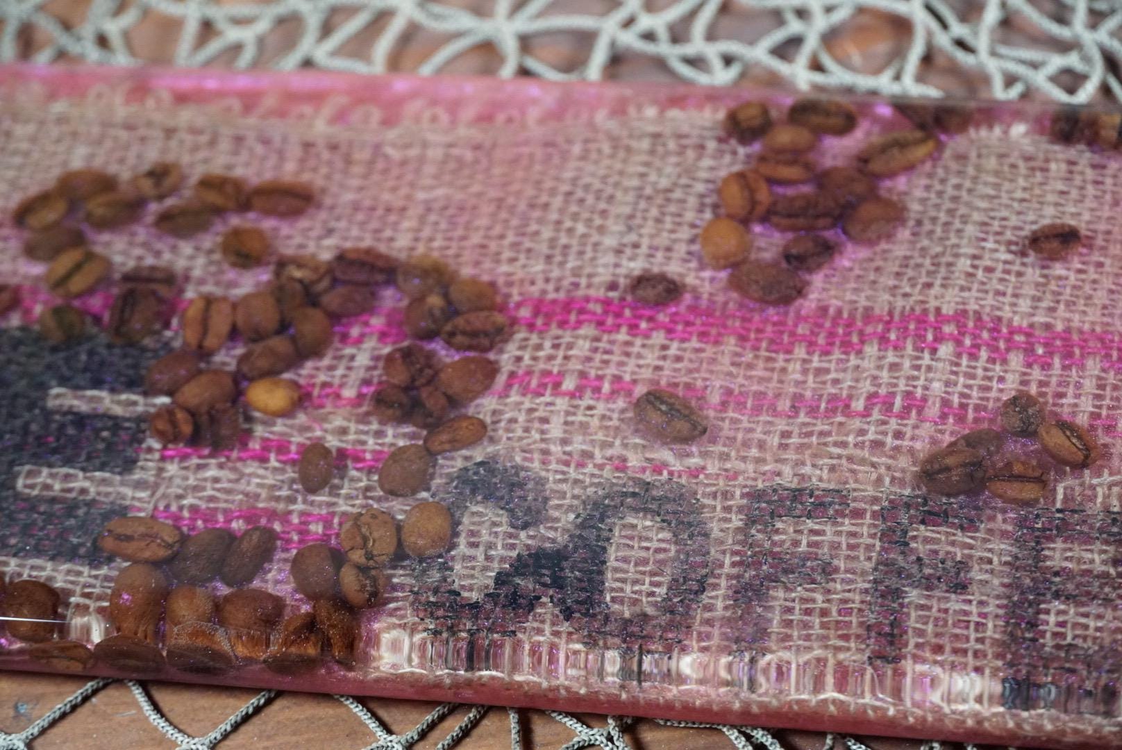 Coffee Bean Serving Tray, Platter, Serving Board