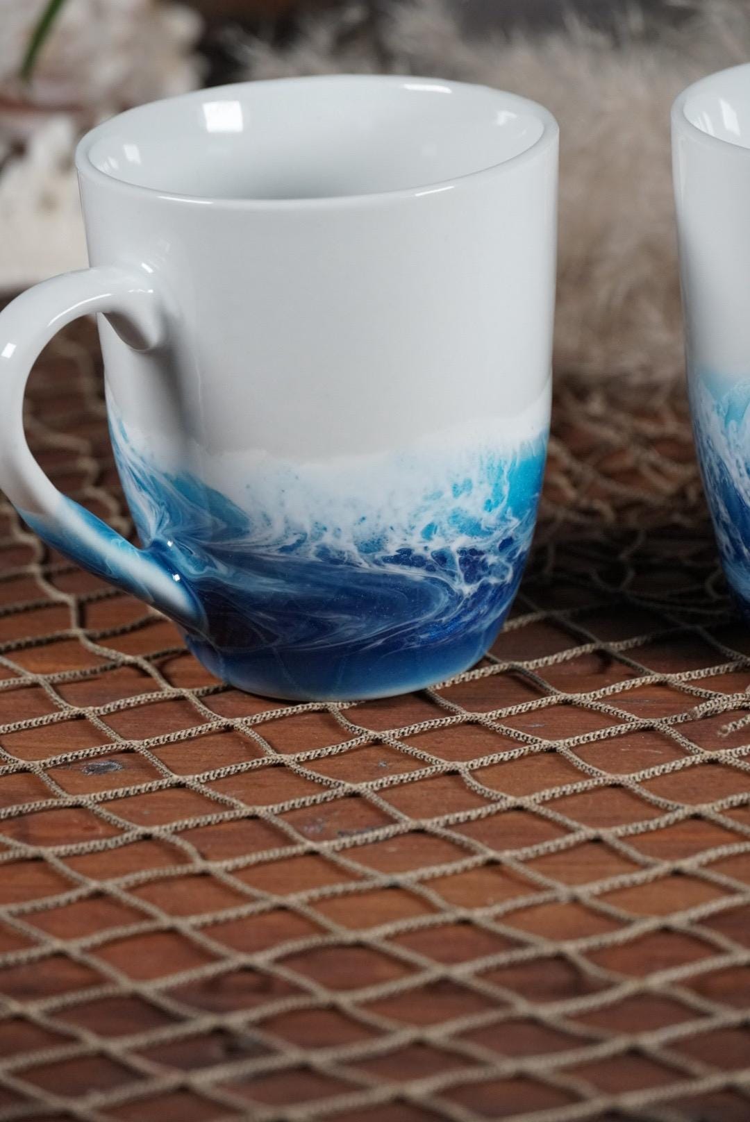 Ocean Waves Coffee Cup | Coastal Decor
