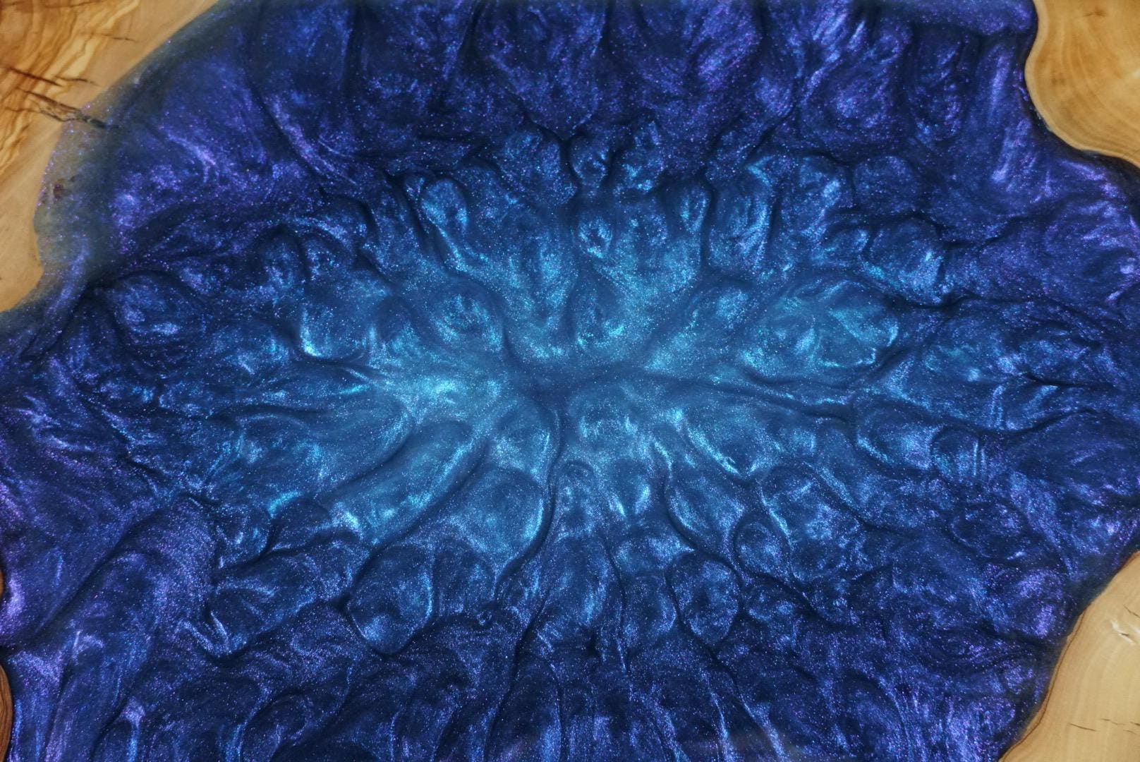 BLUE & PURPLE OLIVE Epoxy Resin Charcuterie Board | Serving board