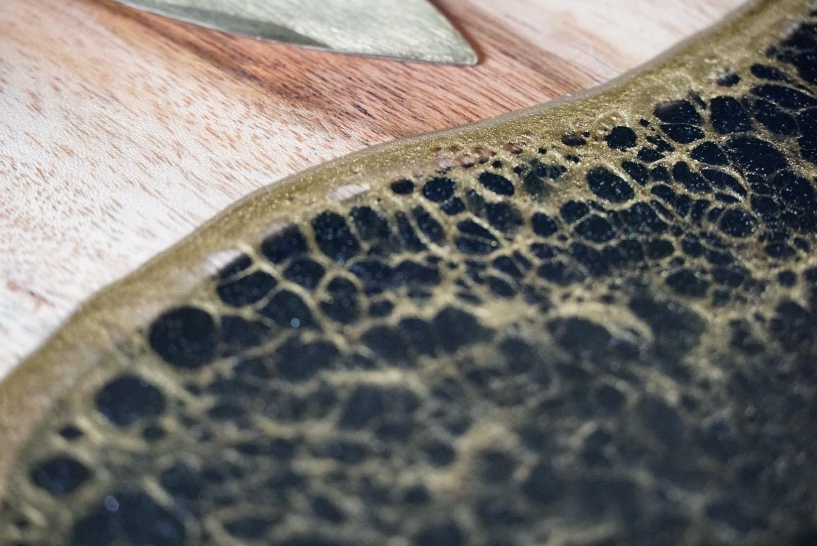 Round wooden Black with Gold Waves Charcuterie boards | Serving Trays