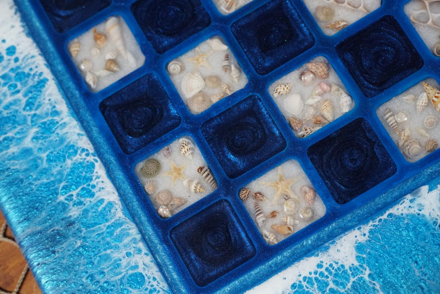 Ocean Waves Sea Scape Chess Set