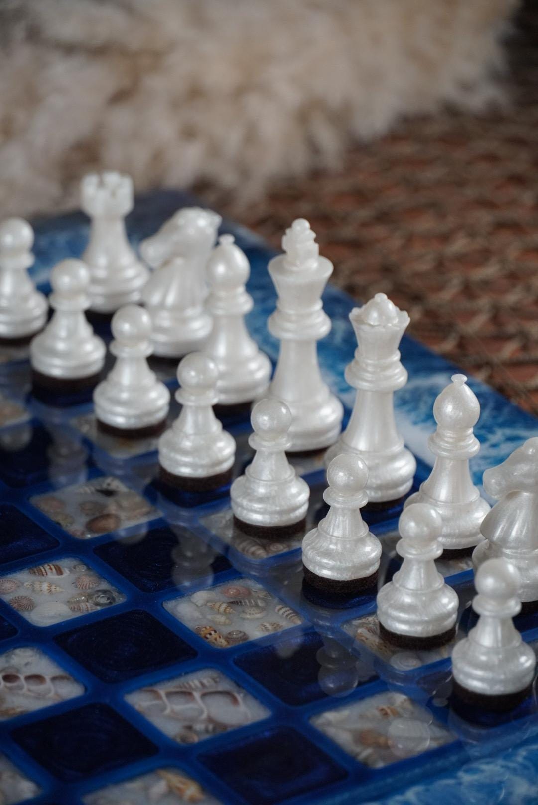 Ocean Waves Sea Scape Chess Set