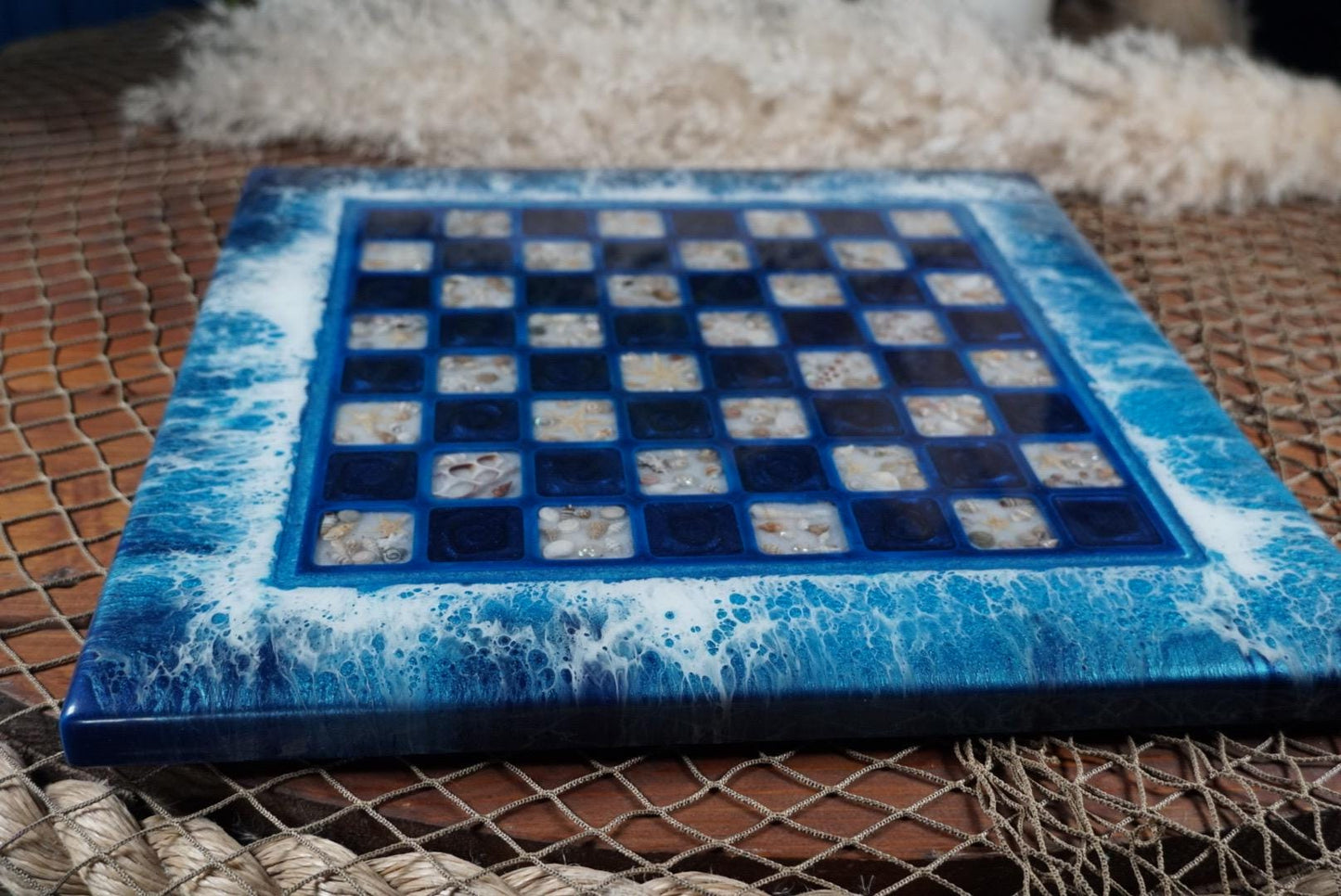 Ocean Sea Shells Chess Set