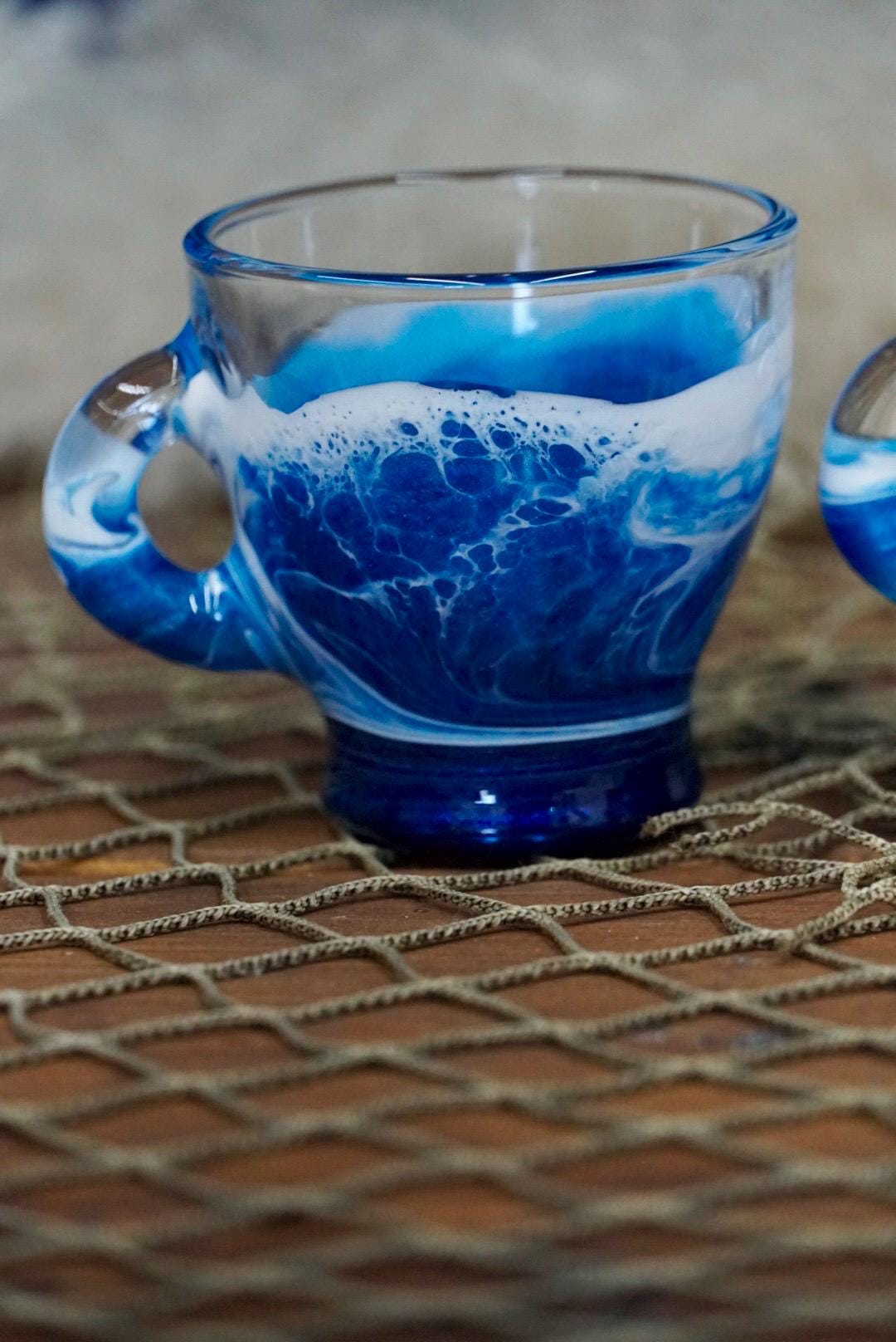 Ocean Waves Espresso Coffee Cups| Coastal Decor