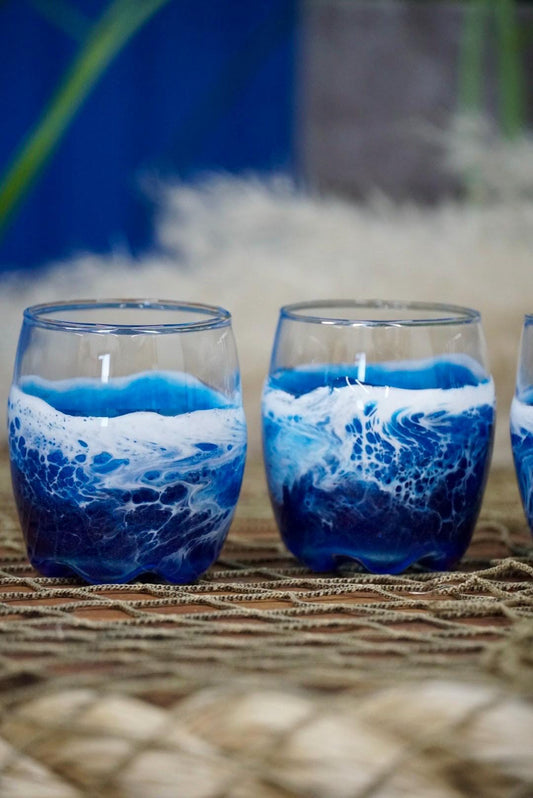 Ocean Waves Shot Glasses| Coastal Decor