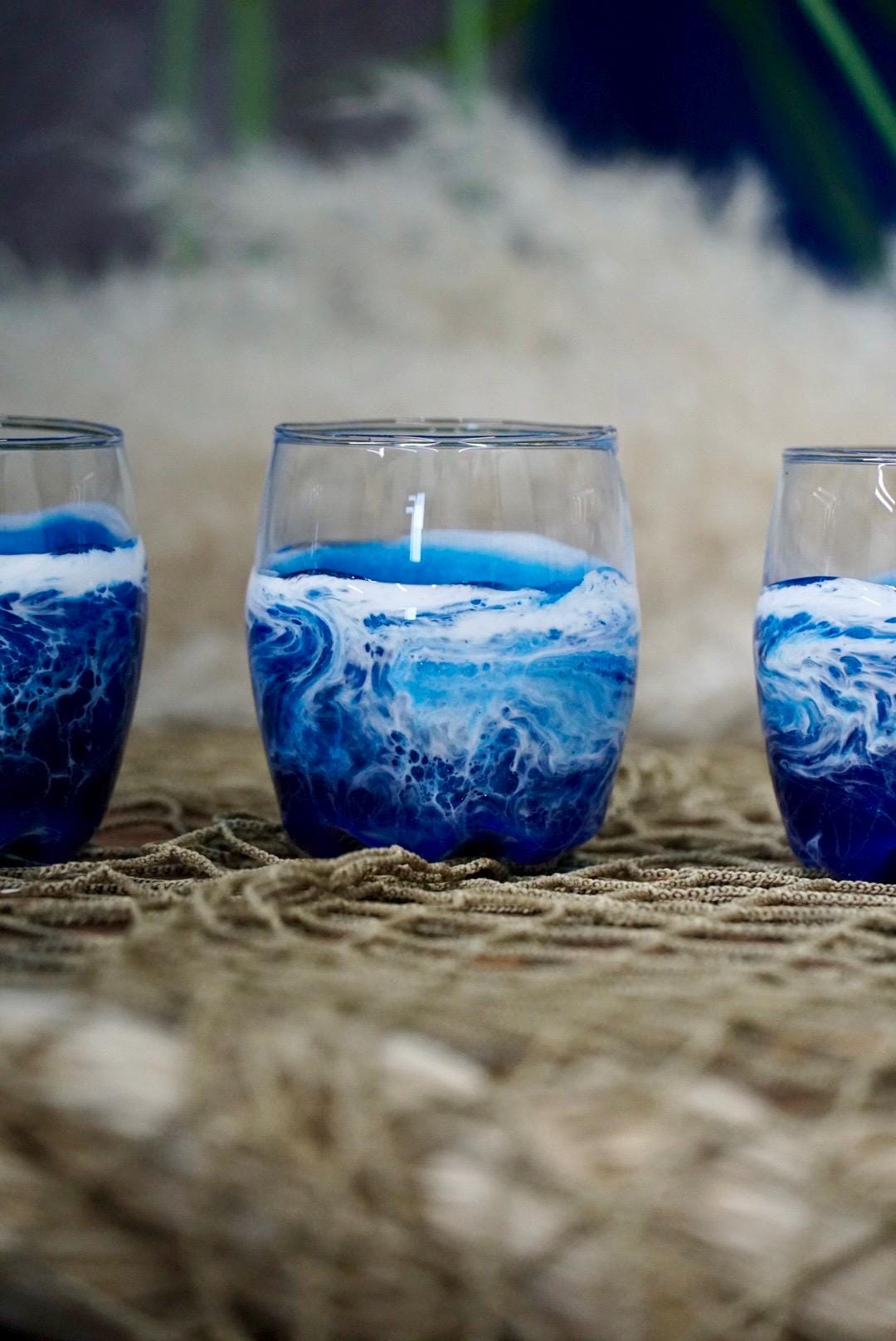 Ocean Waves Shot Glasses| Coastal Decor