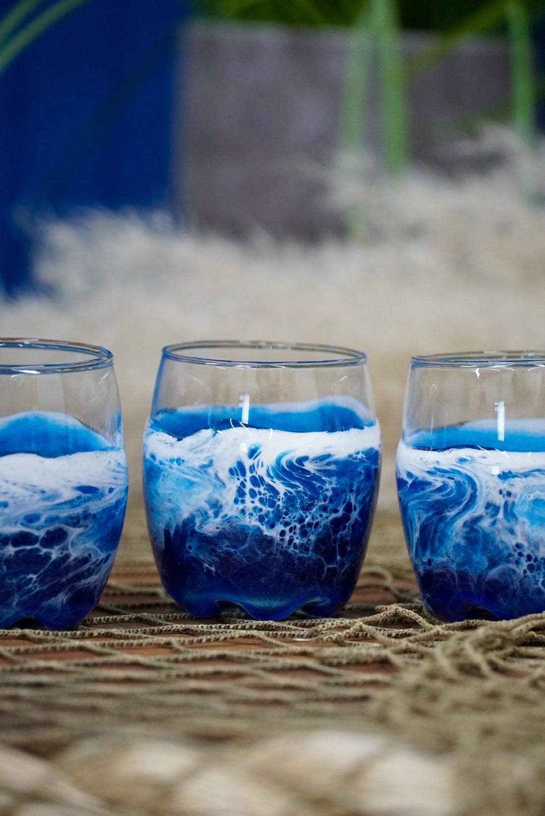 Ocean Waves Shot Glasses| Coastal Decor