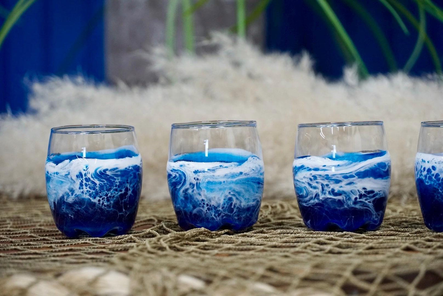Ocean Waves Shot Glasses| Coastal Decor