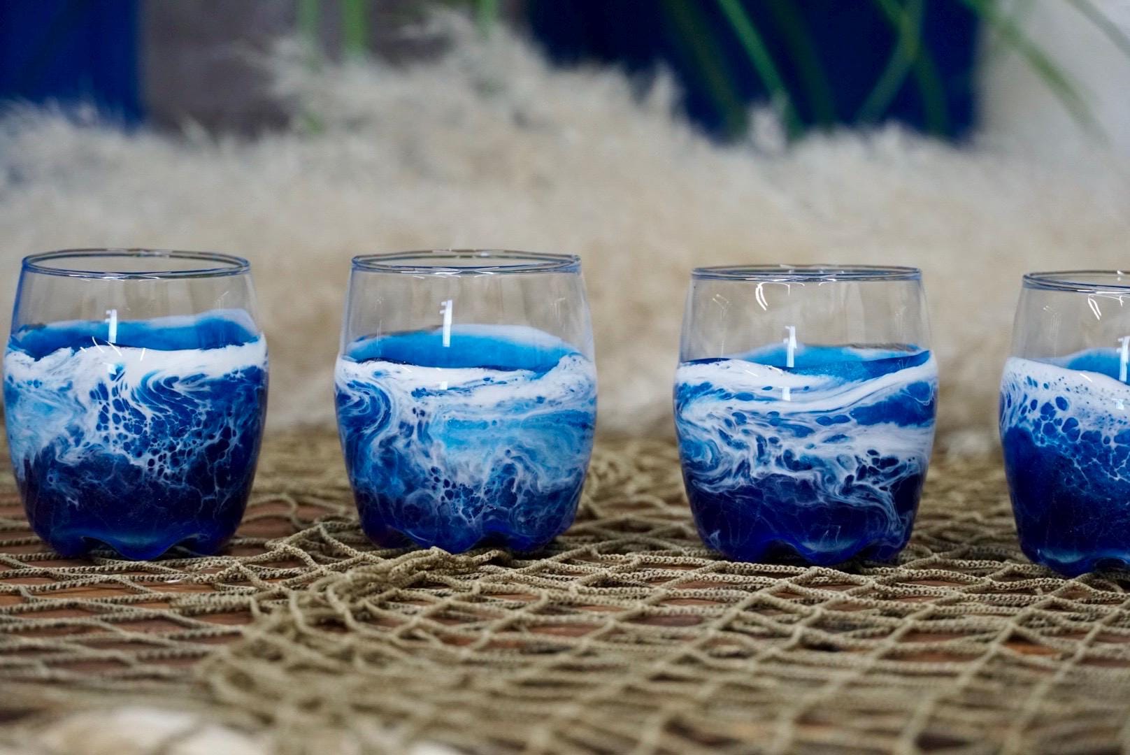 Ocean Waves Shot Glasses| Coastal Decor