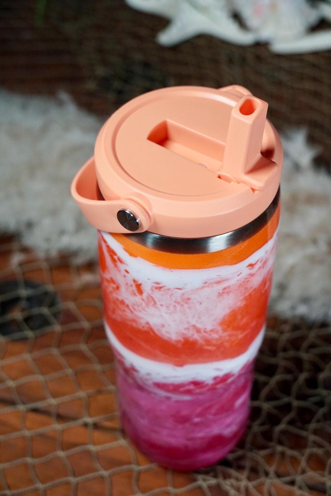 Sunset Waves Water Bottle