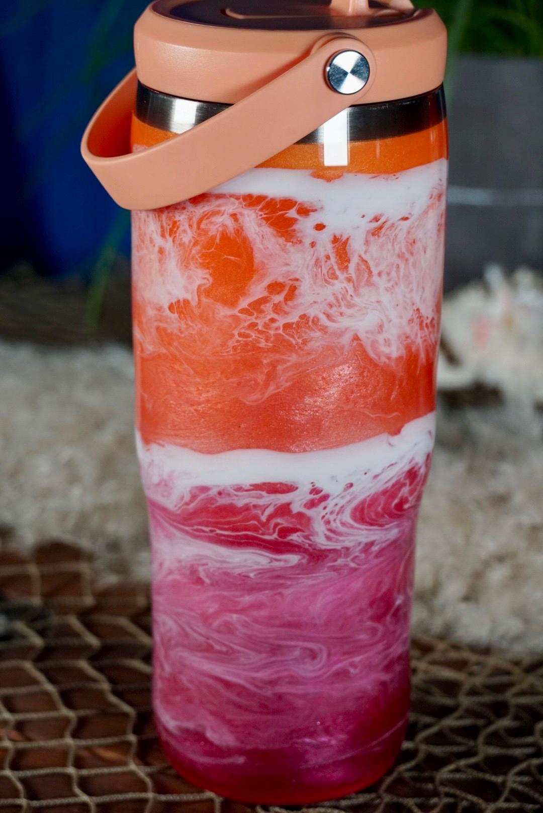 Sunset Waves Water Bottle