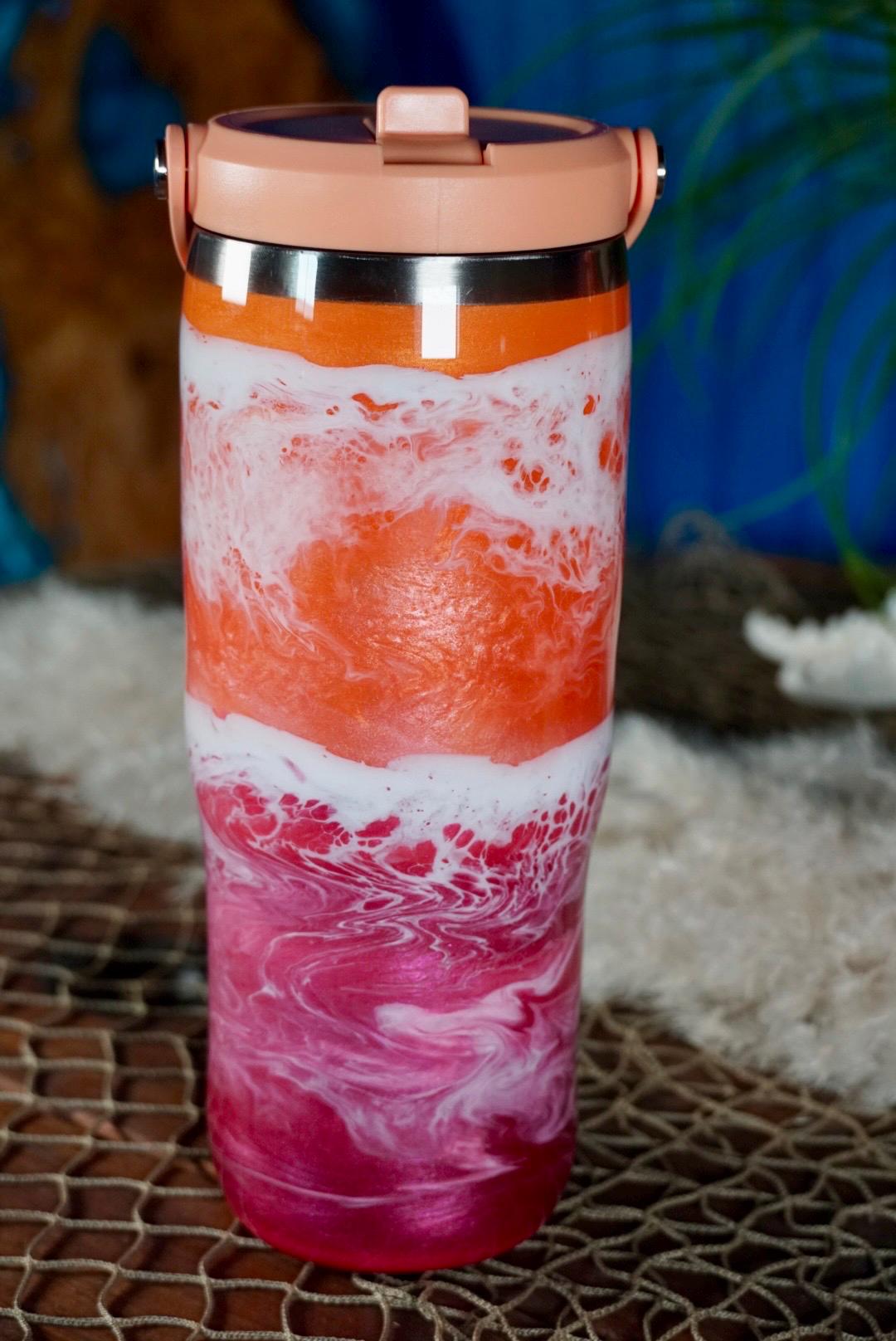 Sunset Waves Water Bottle