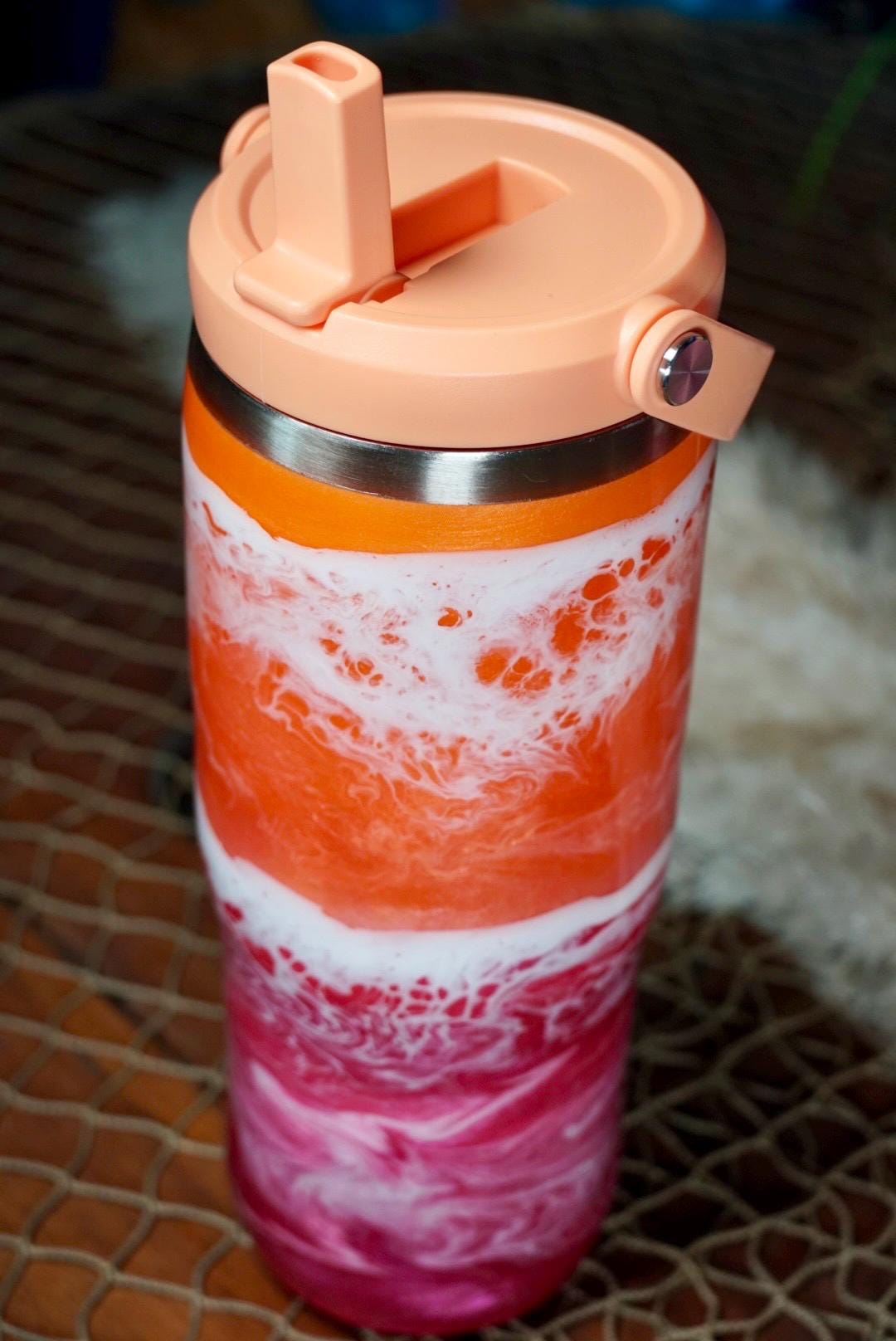 Sunset Waves Water Bottle
