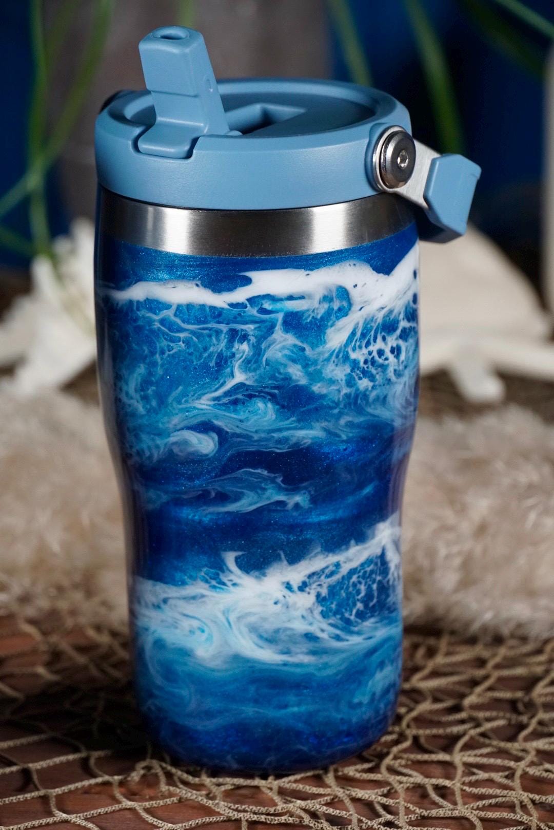 Ocean Waves Stanley Water Bottle