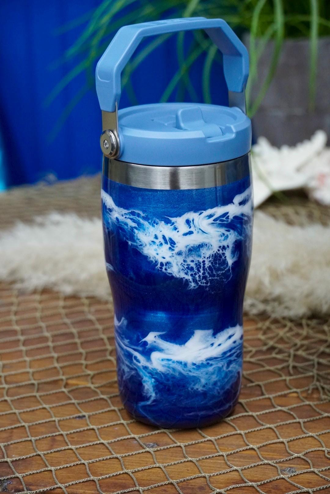 Ocean Waves Stanley Water Bottle