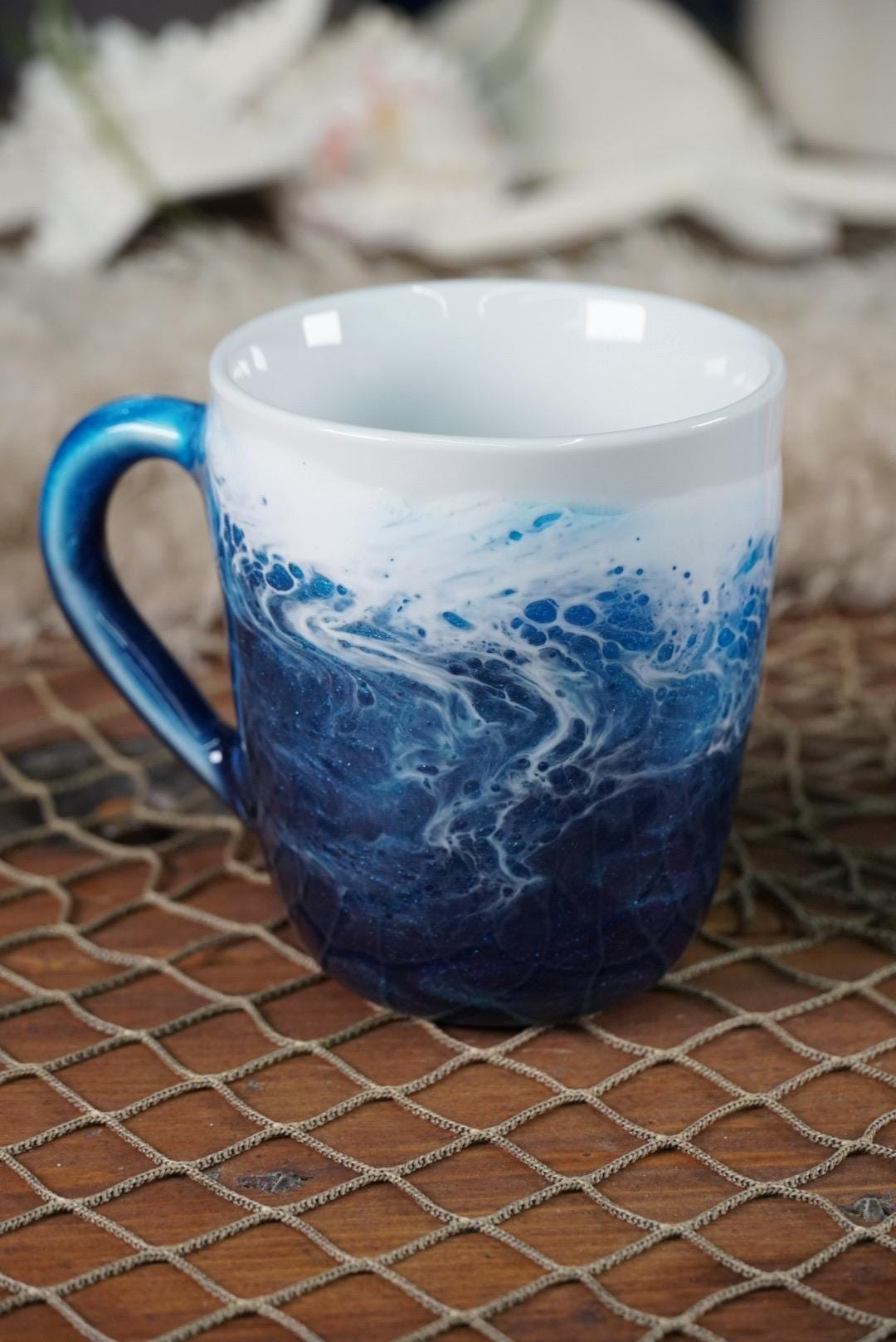 Ocean Waves Coffee Cup | Coastal Decor