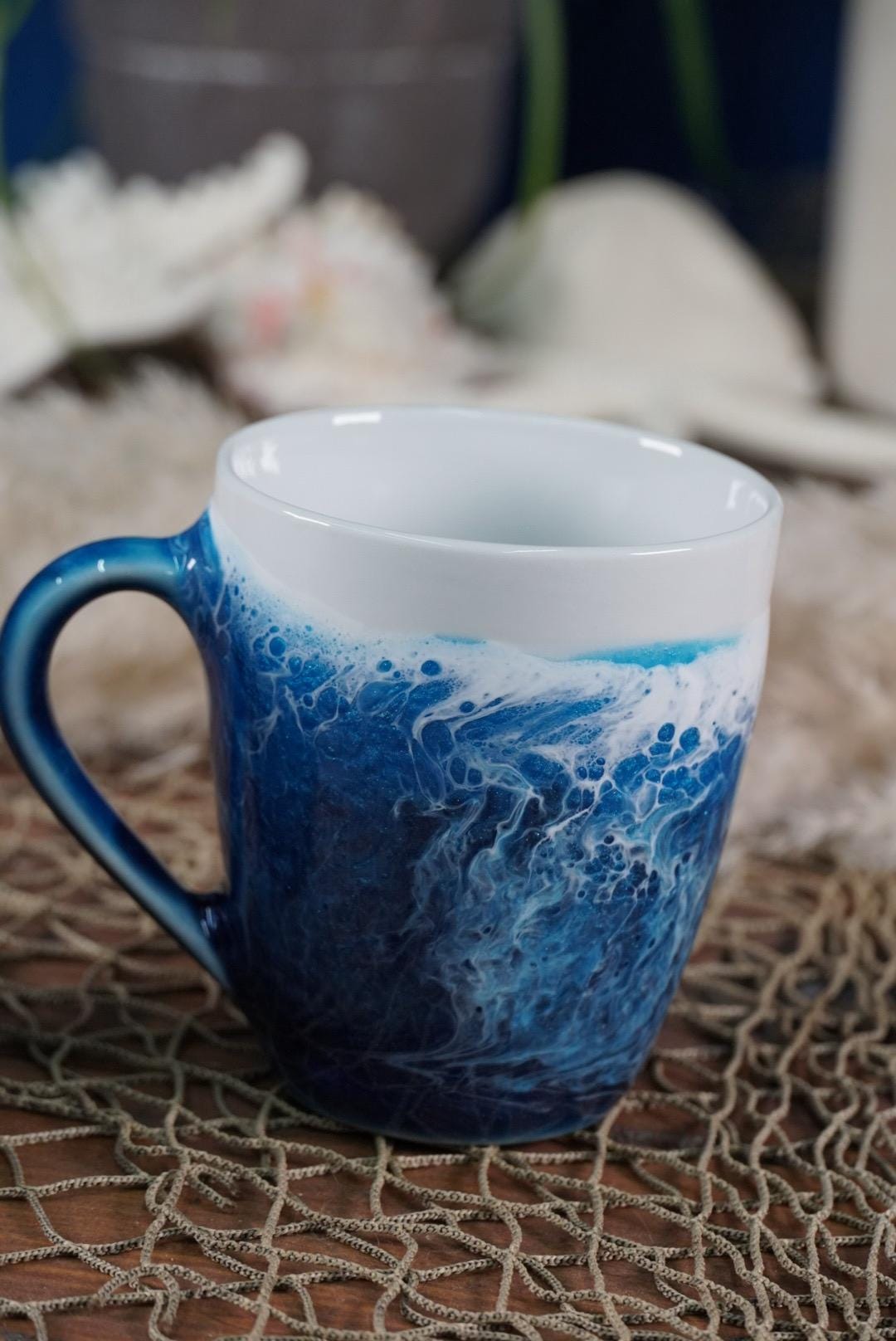 Ocean Waves Coffee Cup | Coastal Decor