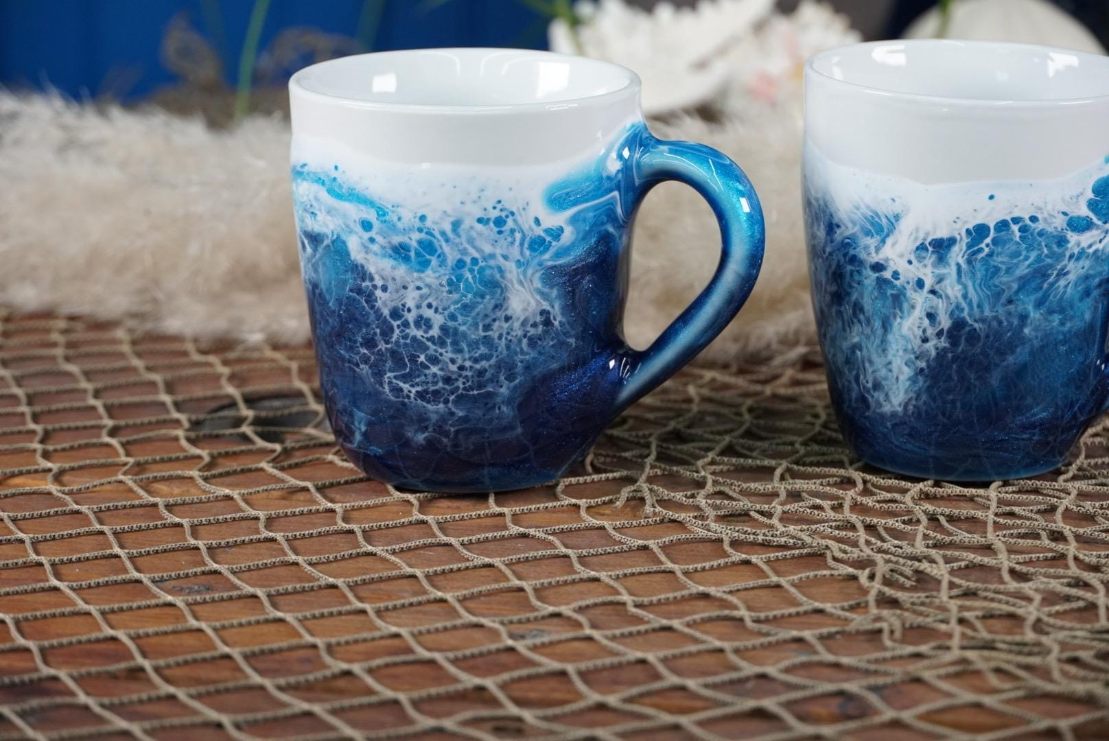 Ocean Waves Coffee Cup | Coastal Decor