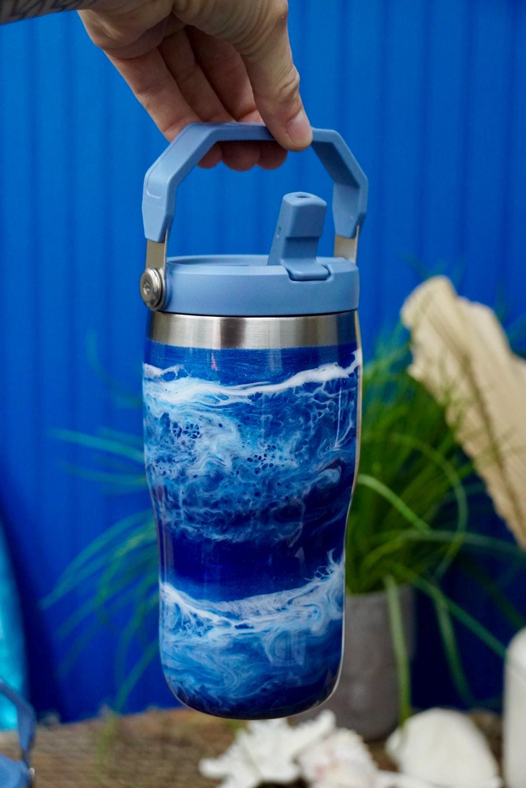 Ocean Waves Stanley Water Bottle