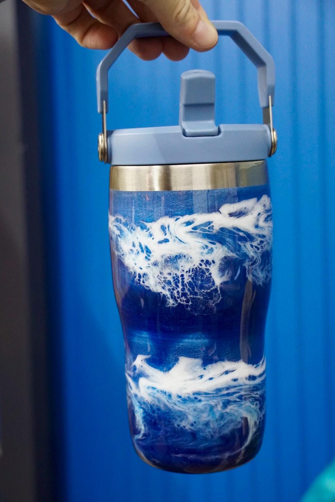 Ocean Waves Stanley Water Bottle