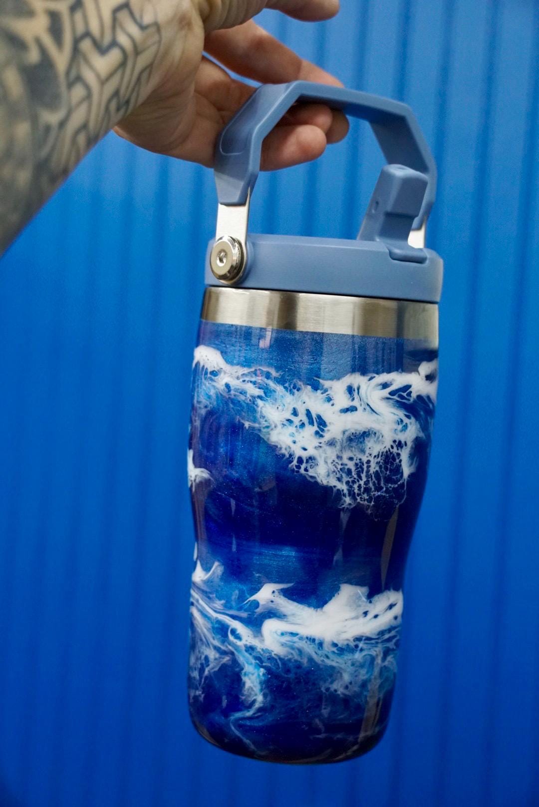 Ocean Waves Stanley Water Bottle