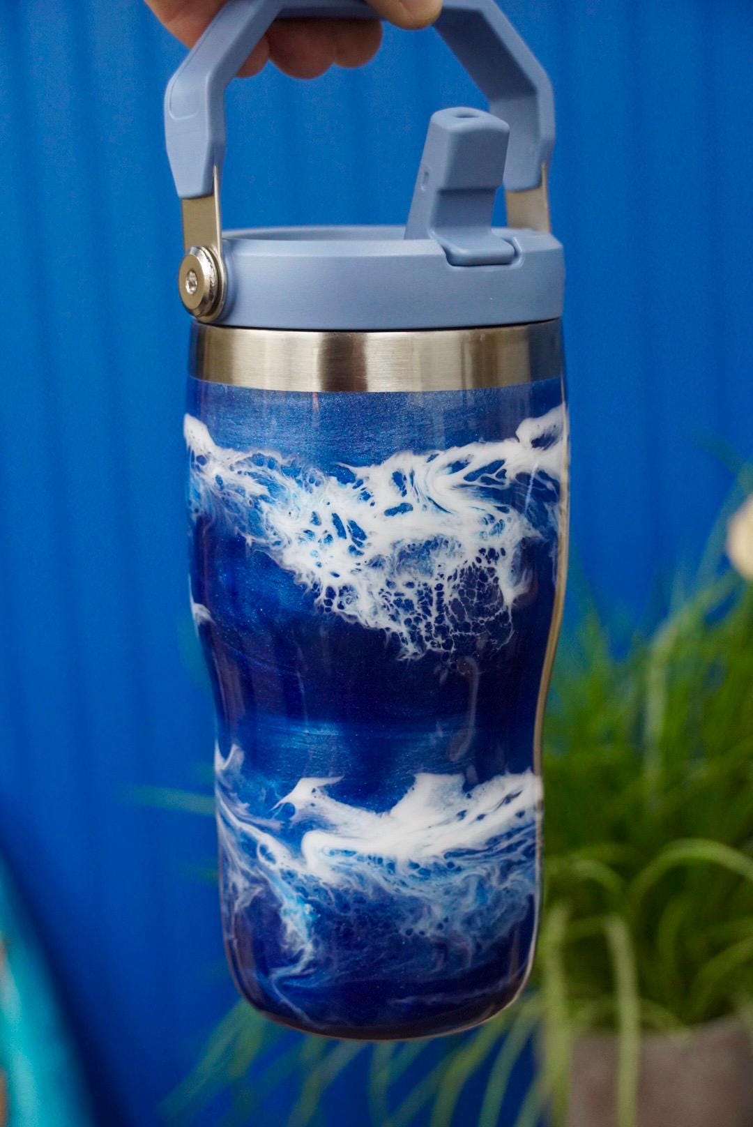 Ocean Waves Stanley Water Bottle