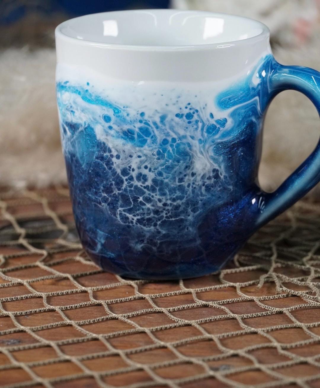 Ocean Waves Coffee Cup | Coastal Decor