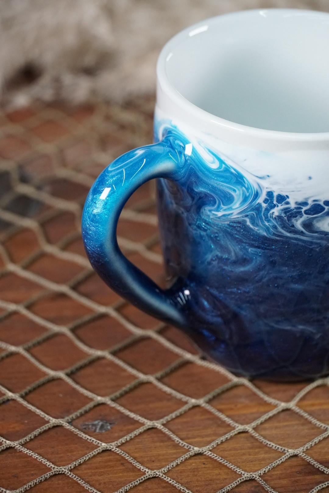 Ocean Waves Coffee Cup | Coastal Decor