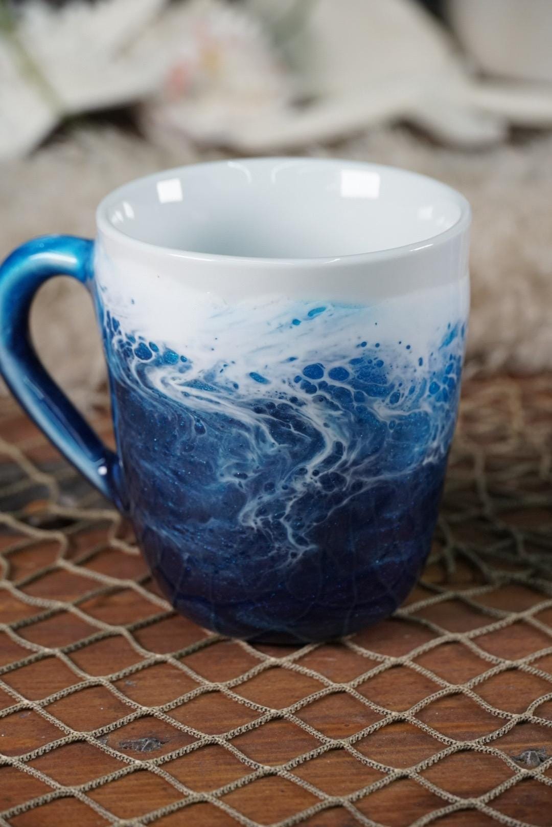 Ocean Waves Coffee Cup | Coastal Decor