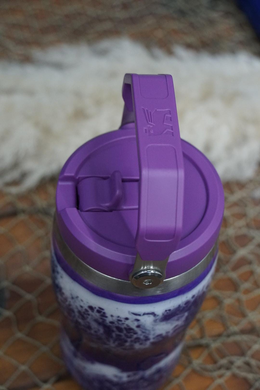 Purple Waves Stanley Water Bottle