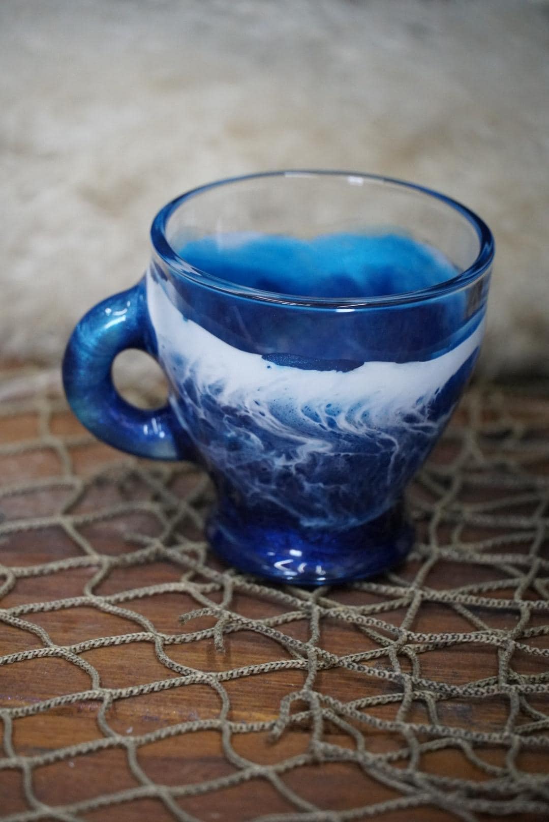Ocean Waves Espresso Coffee Cups| Coastal Decor