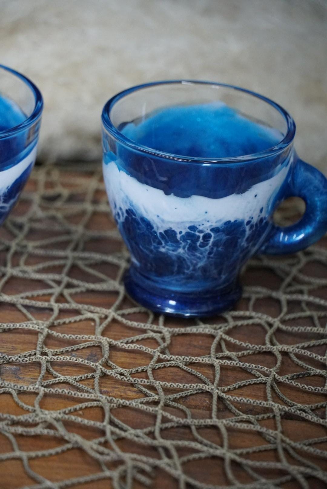 Ocean Waves Espresso Coffee Cups| Coastal Decor