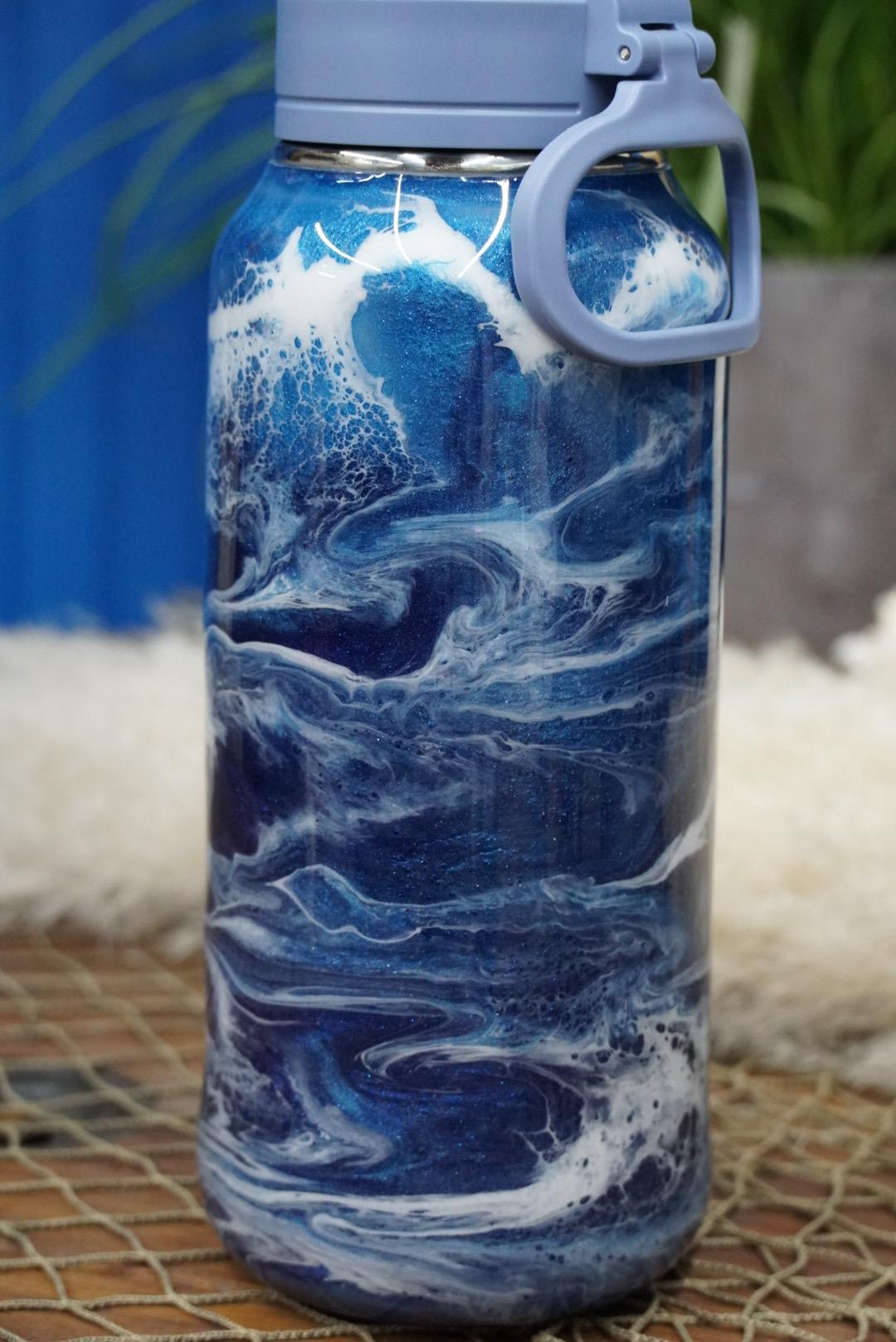 Ocean Waves Water Bottle