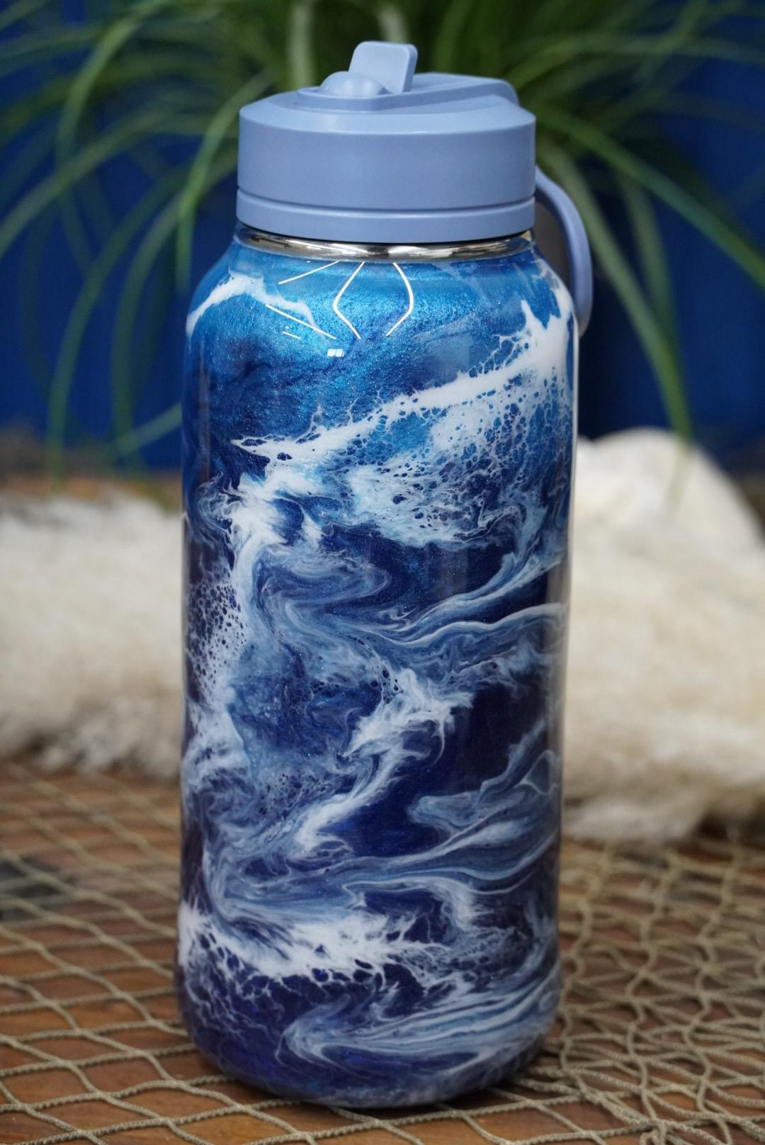 Ocean Waves Water Bottle
