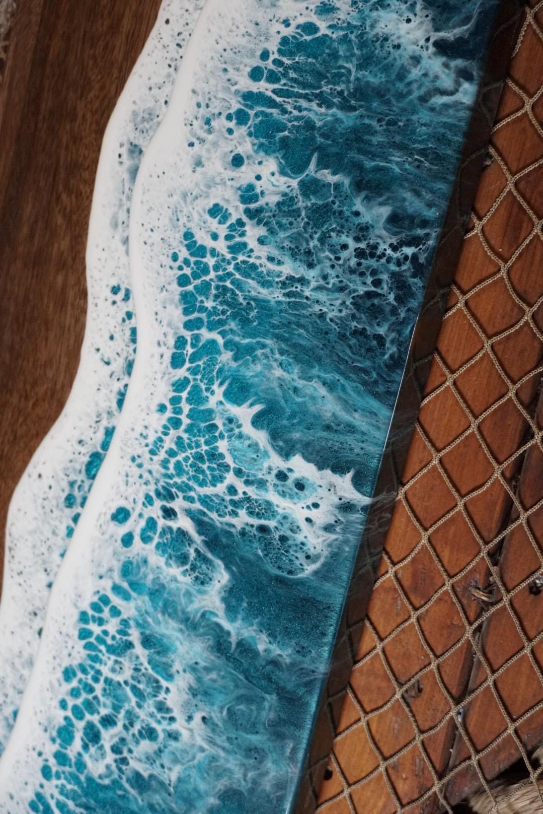 Turquoise Waves Charcuterie Board