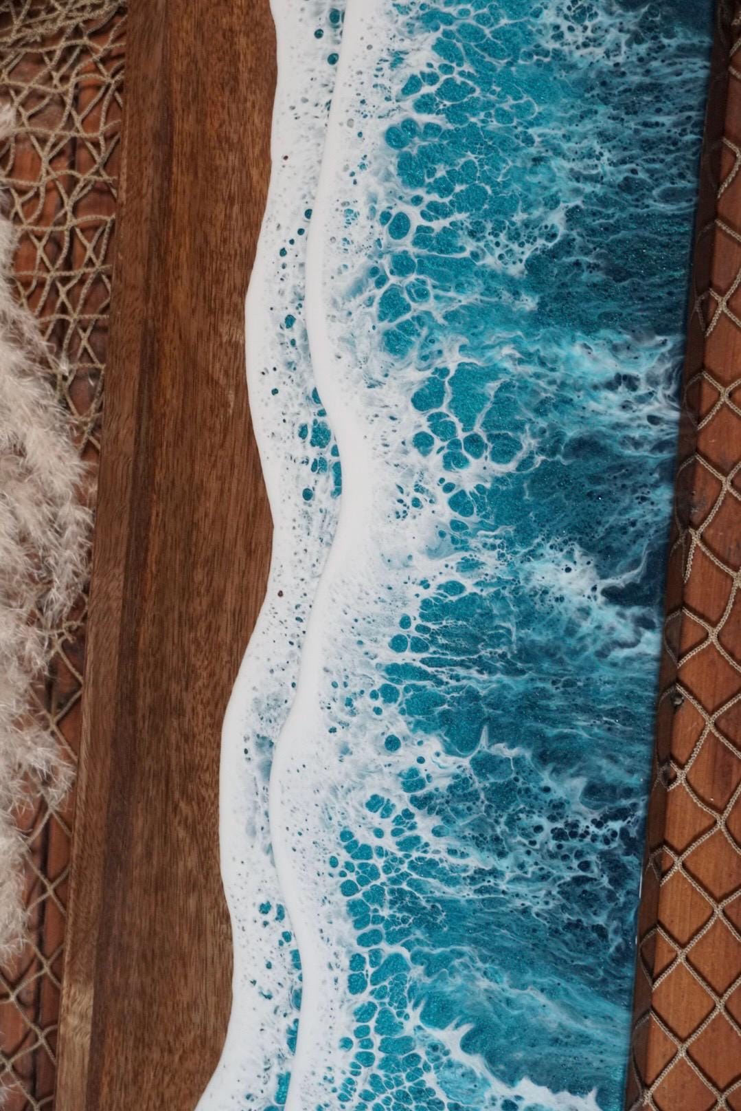 Turquoise Waves Charcuterie Board