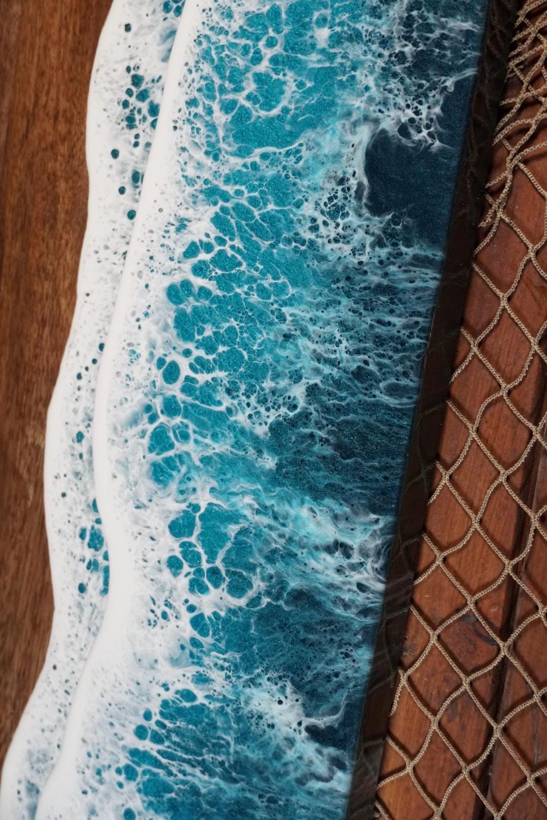 Turquoise Waves Charcuterie Board