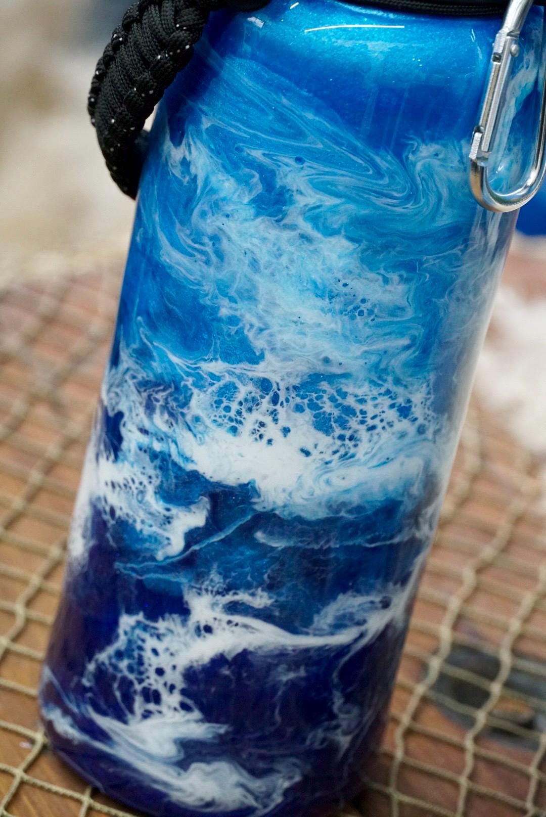 Ocean Waves Insulated Water Bottle Thermos Sports Bottle