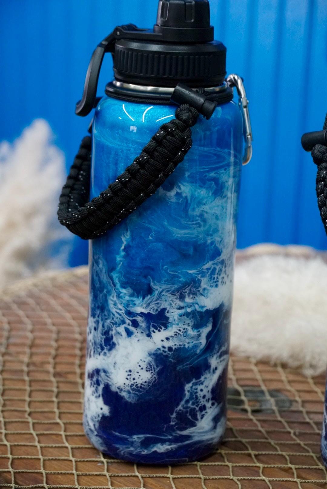 Ocean Waves Insulated Water Bottle Thermos Sports Bottle