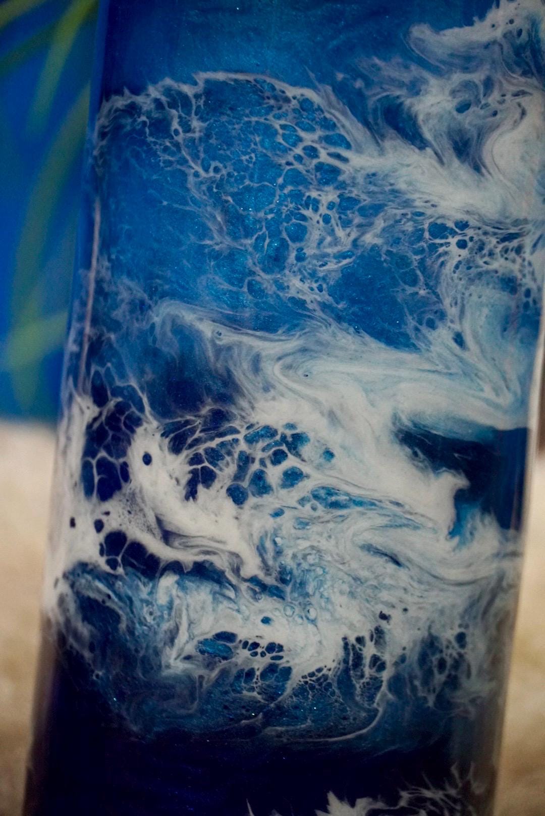 Ocean Waves Insulated Water Bottle Thermos Sports Bottle