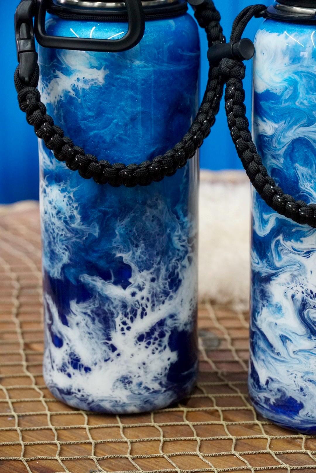 Ocean Waves Insulated Water Bottle Thermos Sports Bottle