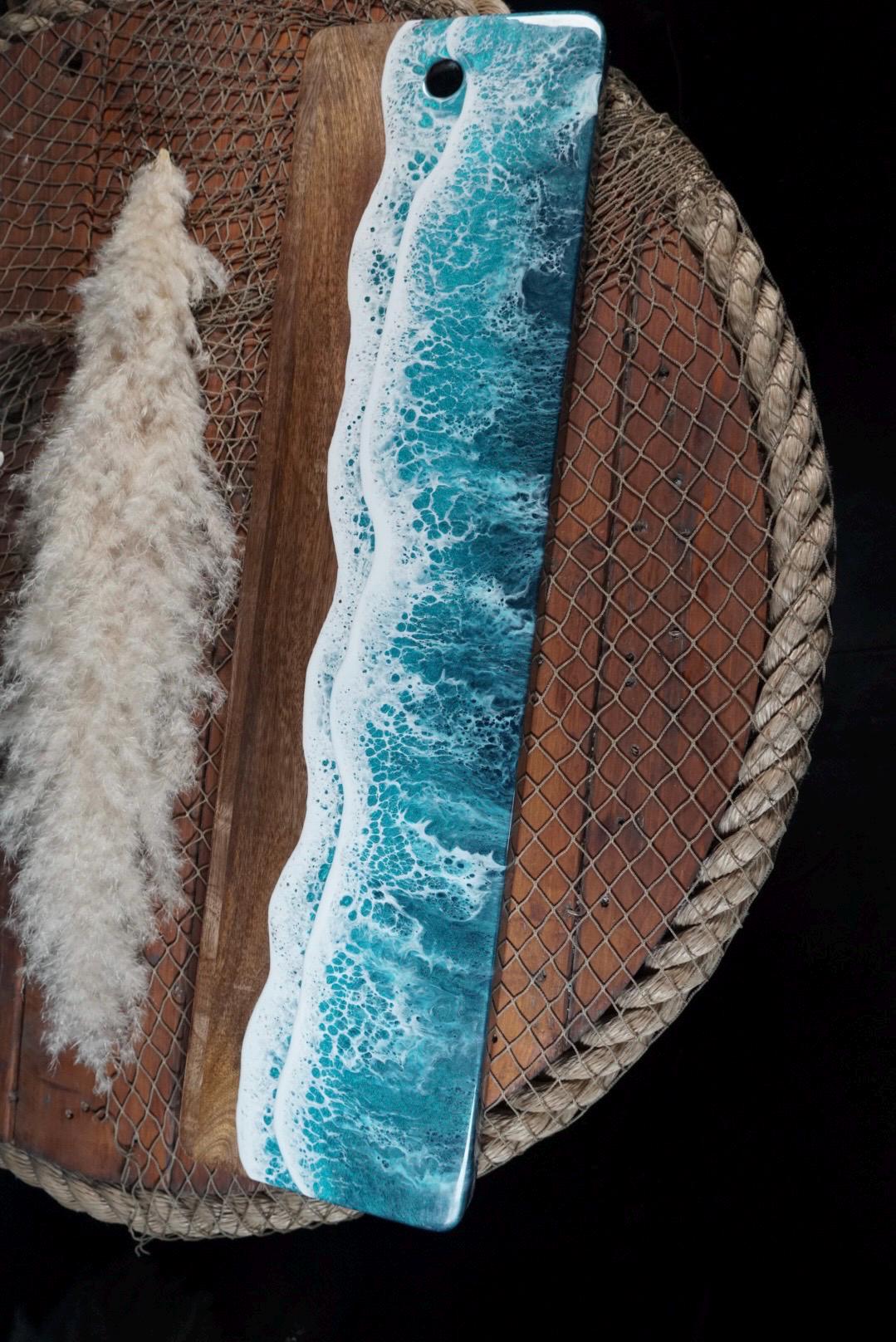 Turquoise Waves Charcuterie Board