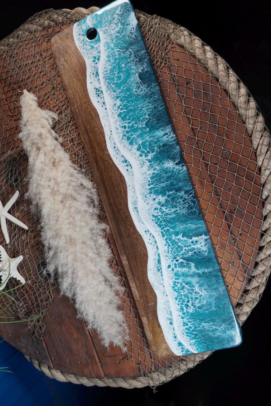 Turquoise Waves Charcuterie Board