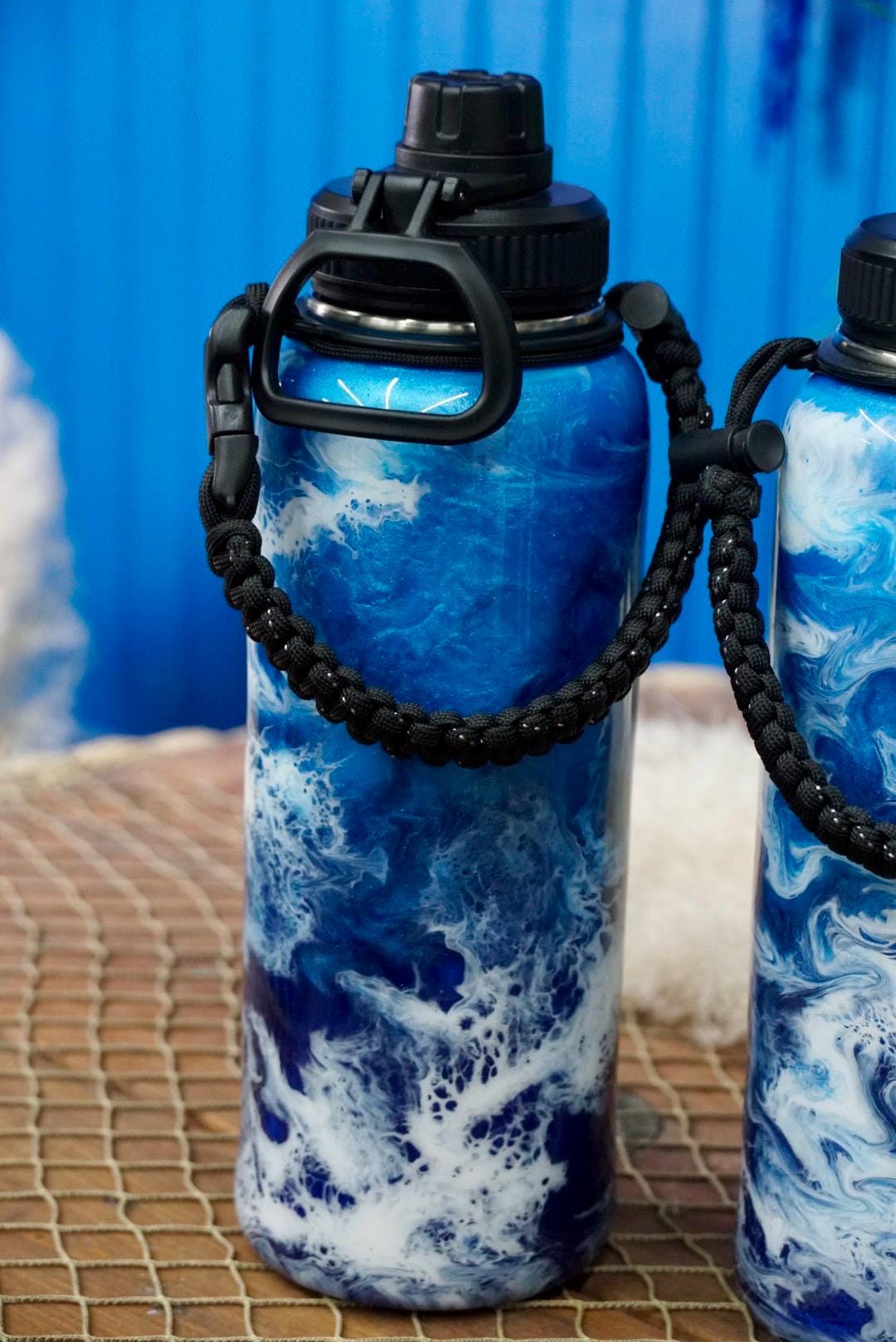Ocean Waves Insulated Water Bottle Thermos Sports Bottle