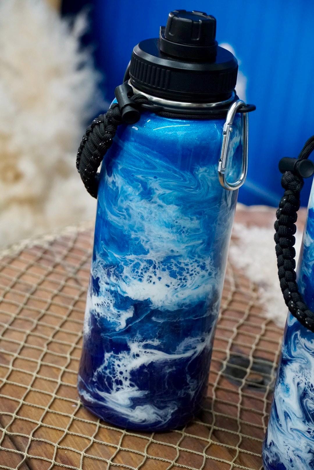 Ocean Waves Insulated Water Bottle Thermos Sports Bottle