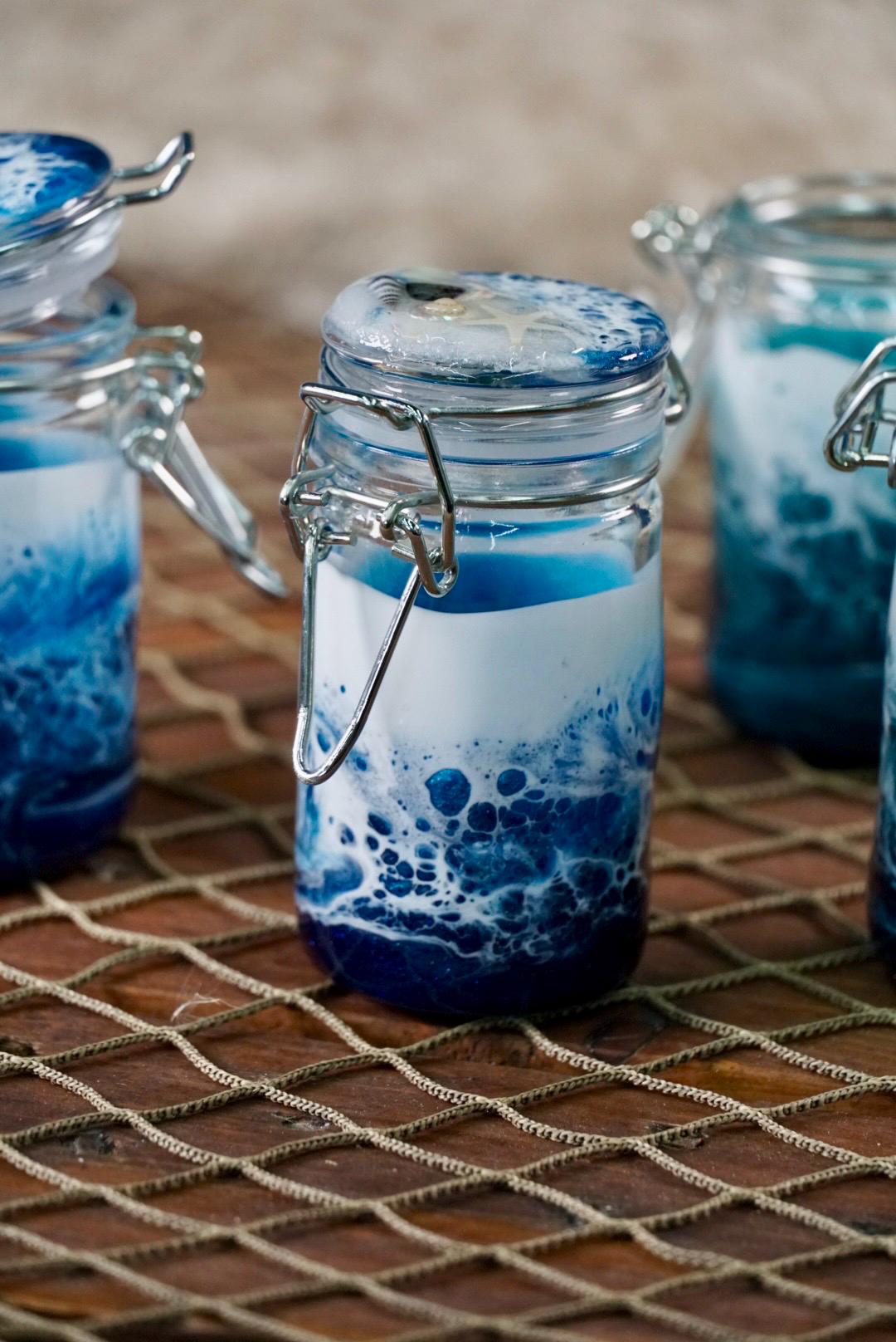 Ocean Waves Miniature Jar