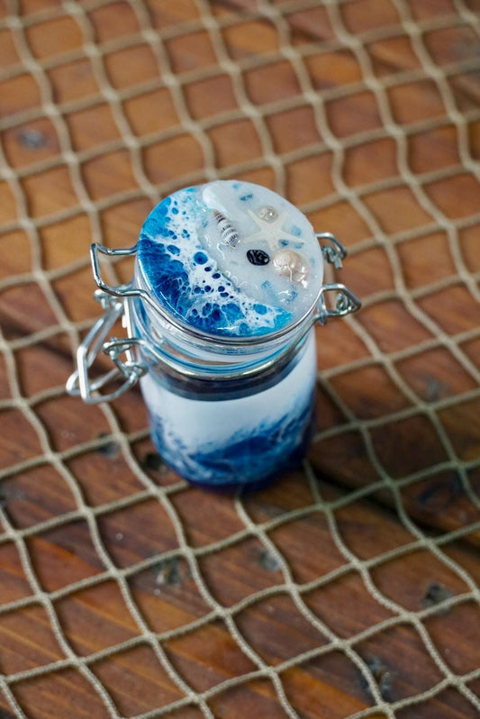 Ocean Waves Miniature Jar